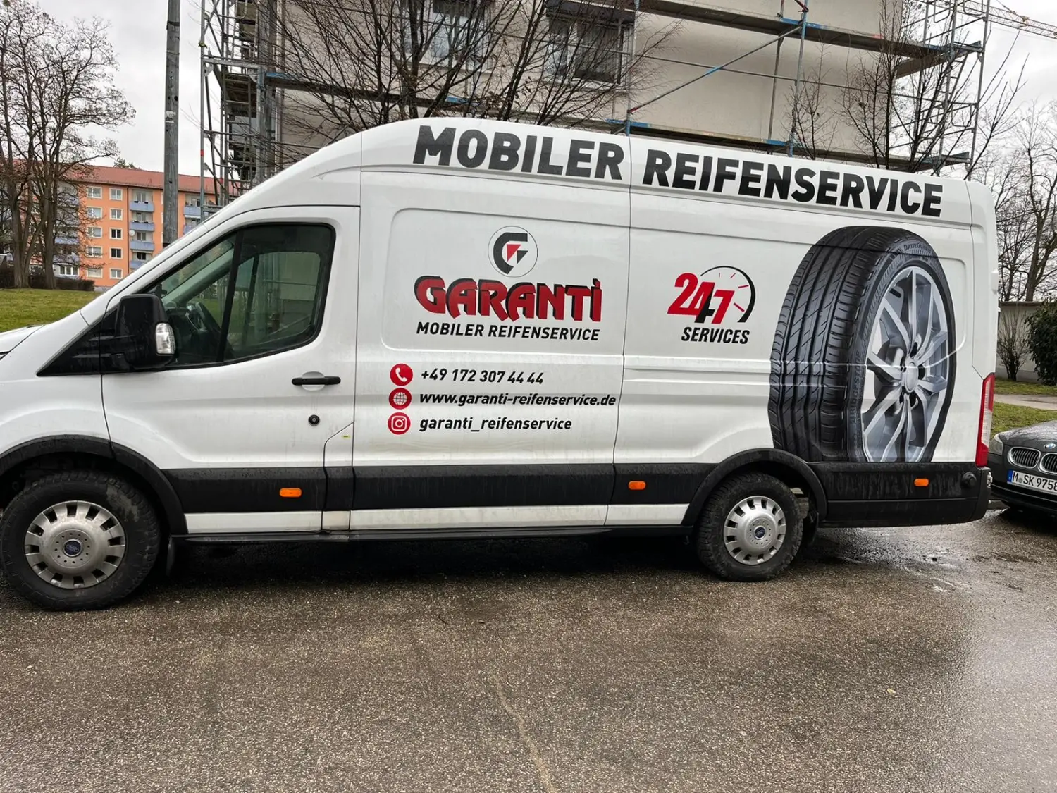 Reifenservice von Garanti Mobiler Reifenservice