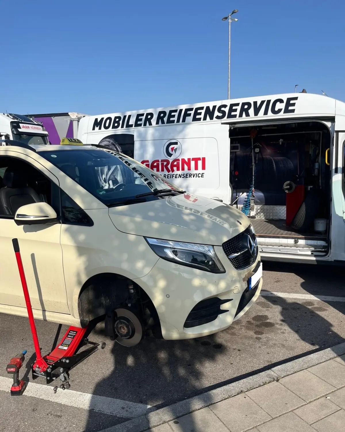 Reifenservice von Garanti Mobiler Reifenservice